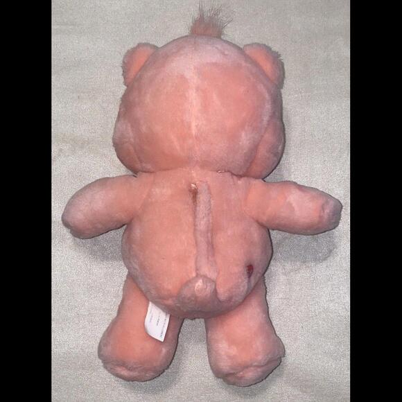 Care Bears 13" Cheer Bear Stuffed Plush Retired Pink Rainbow & Pink Hearts 2002 - Picture 5 of 9